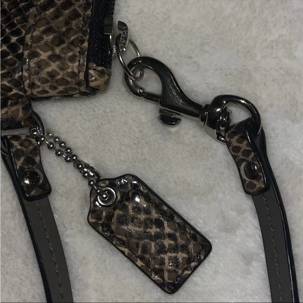 Authentic Coach Madison Snake Python Print Wallet… - image 4